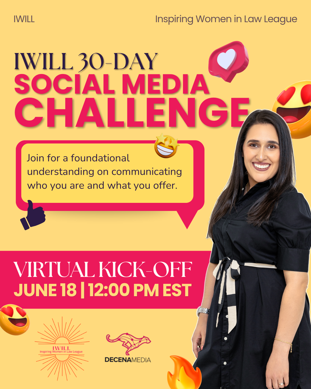 IWILL 30-Day Social Media Challenge Kick-Off (Virtual Event)